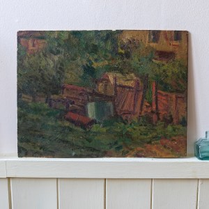 " Allotment Garden" Oil Painting by Bryan Whitfield