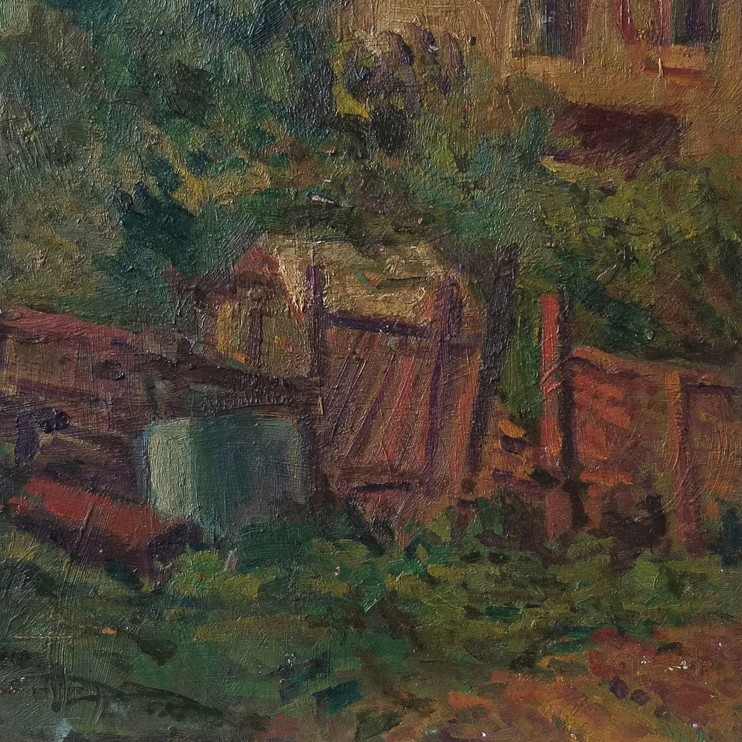 "An Allotment Garden" Oil Painting by Bryan Whitfield - Image 3